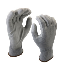 NMSAFETY grey pu coated work gloves